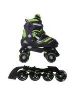 Patins à roulettes convertibles en patins à roues alignées 2 en 1 REVERSE Lime Green taille S NEXTREME