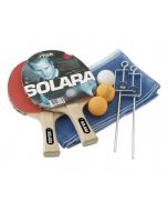 Set de tennis de table Solara 2 raquettes et 3 balles + filet et tendeur de filet (Hobby Line) STIGA
