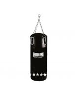Sac de frappe en cuir Pro Empty 20-30-40 kg en similicuir 110x40 cm Couleur Noire TecnoFit Cod.SB110x40