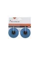 Paire de roues Pu bleu 60x45 mm avec roulements Abec7 pour Longboard Cruiser Bay Nextreme Cod.GRG-127