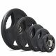 Disque de poids caoutchouté 10 Kg Olympic 50 mm 3 poignées Powerfit