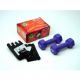 BASIC - AEROBICS SET in GIFT PACKAGE Composé de: 1 paire de gants en cuir et 2 haltères de 2 kg CHÊNE