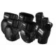 Ensemble de protections rembourrées SENIOR couleur noire pour genoux, coudes, poignets STIGA