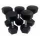 Ensemble d'haltères en caoutchouc Tunturi Dumbbells de 12 à 20 kg